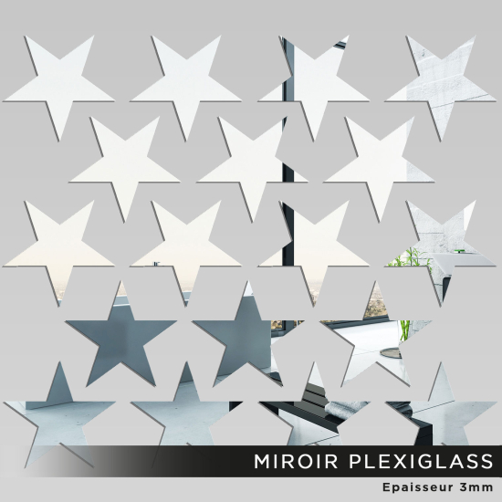 Acrylic Mirror Set - Stars