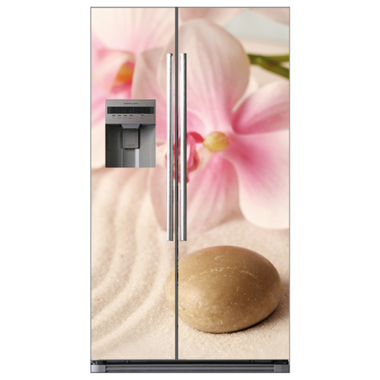 American Fridge Stickers - Flower pebble