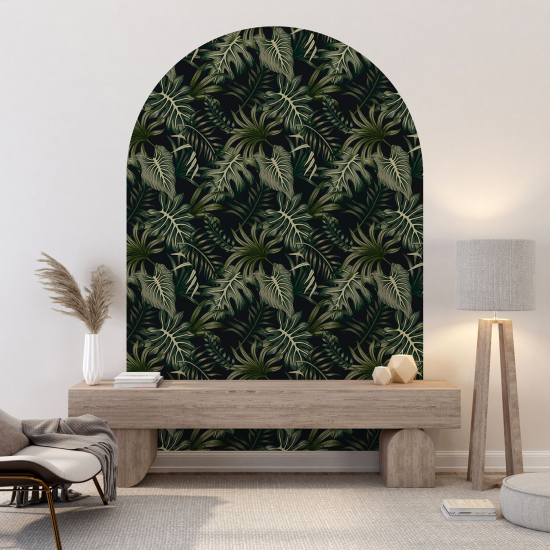 Arch Wall Sticker - Botanical pattern