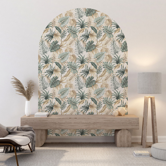 Arch Wall Sticker - Botanical pattern