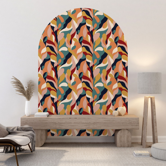 Arch Wall Sticker - Botanical pattern