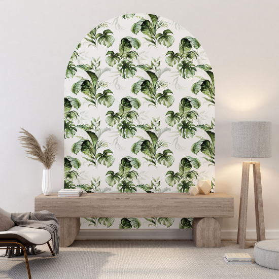 Arch Wall Sticker - Botanical pattern