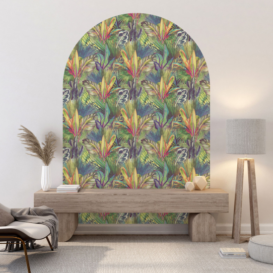 Arch Wall Sticker - Botanical pattern