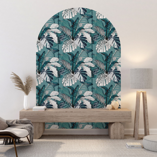 Arch Wall Sticker - Botanical pattern