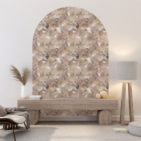 Arch Wall Sticker - Botanical pattern