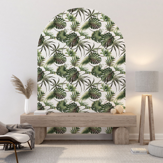 Arch Wall Sticker - Botanical pattern