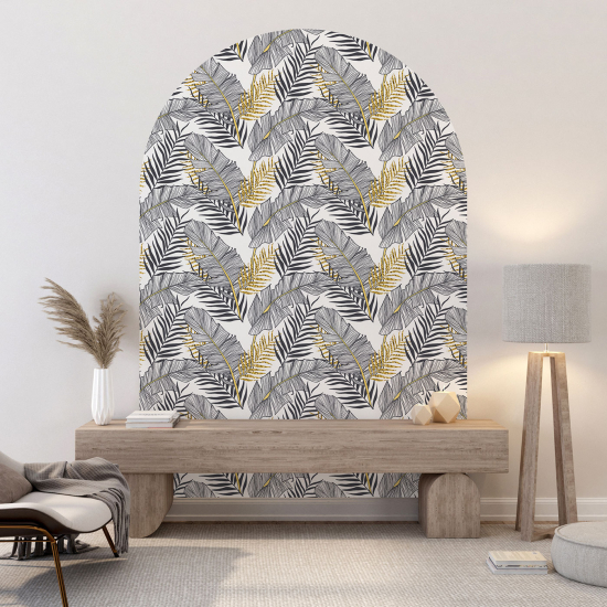 Arch Wall Sticker - Botanical pattern