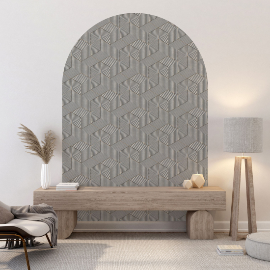 Arch Wall Sticker - Braided pattern