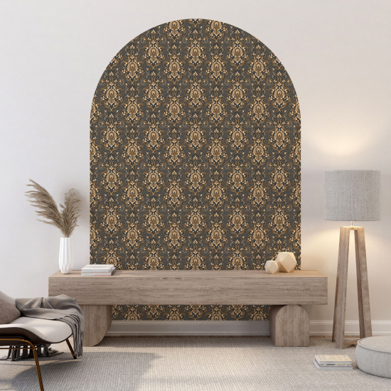 Arch Wall Sticker - Damask pattern