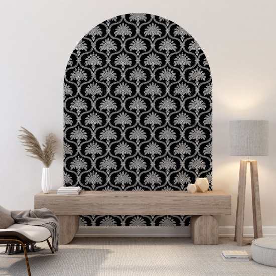 Arch Wall Sticker - Damask pattern