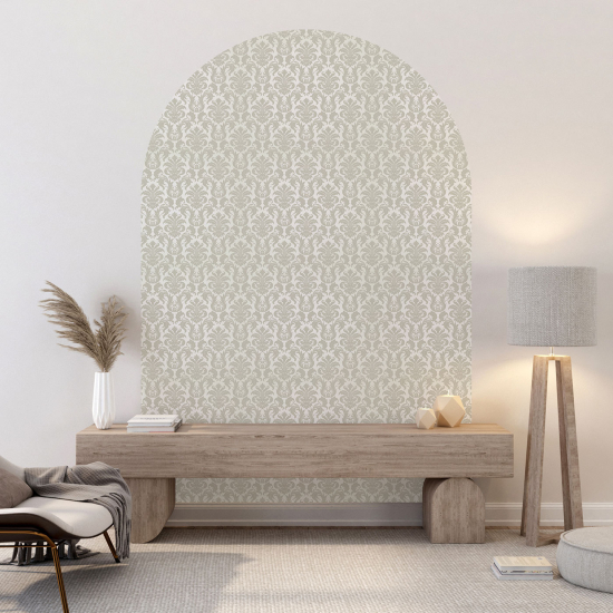 Arch Wall Sticker - Damask pattern