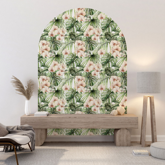 Arch Wall Sticker - Floral pattern