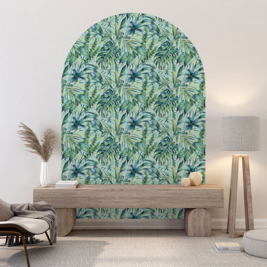 Arch Wall Sticker - Floral pattern