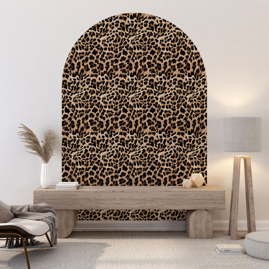 Arch Wall Sticker - Leopard Pattern