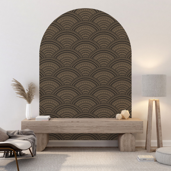 Arch Wall Sticker - Oriental pattern