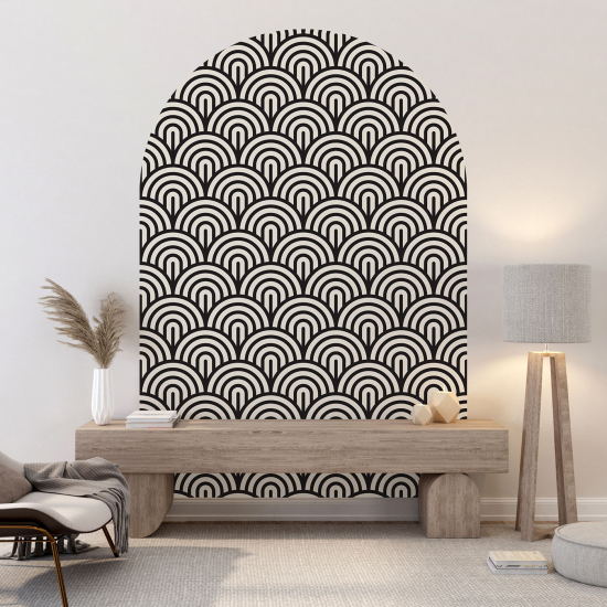 Arch Wall Sticker - Vintage Pattern