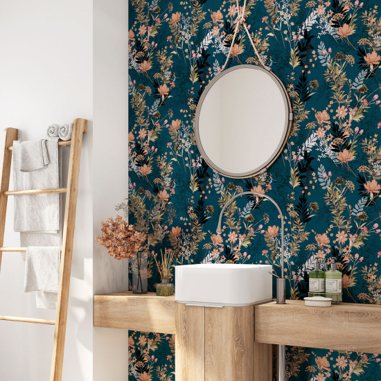 Bathroom Self Adhesive - Flowers