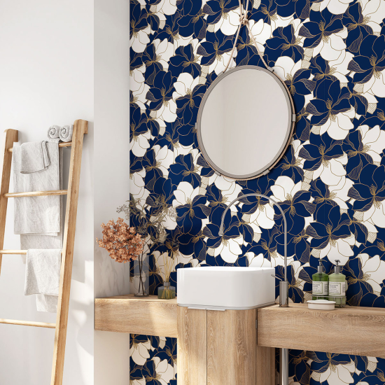 Bathroom Self Adhesive - Flowers