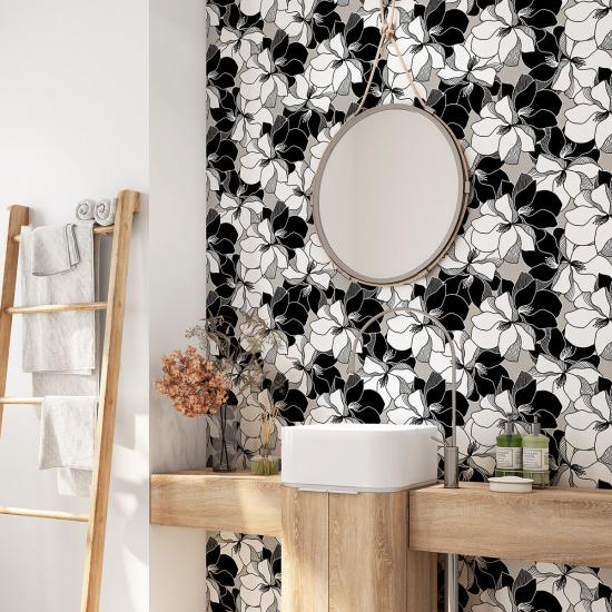 Bathroom Self Adhesive - Flowers