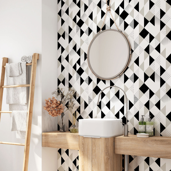 Bathroom Self Adhesive - Geometric pattern