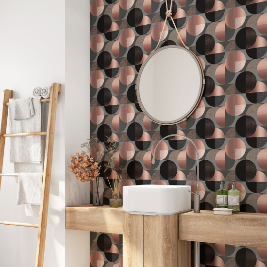 Bathroom Self Adhesive - Geometric Pattern