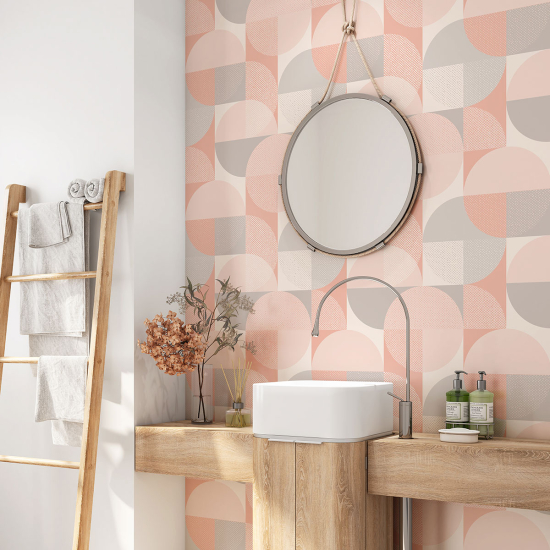 Bathroom Self Adhesive - Geometric pattern