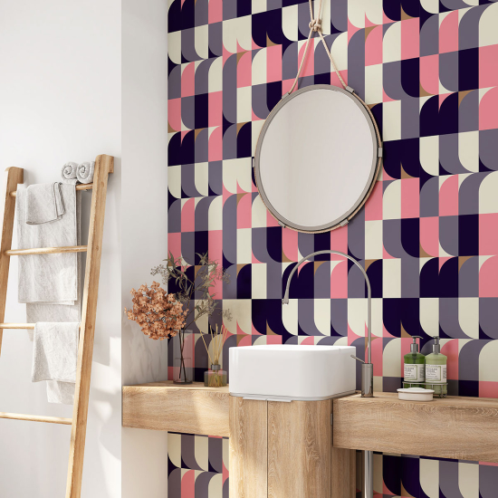 Bathroom Self Adhesive - Geometric pattern