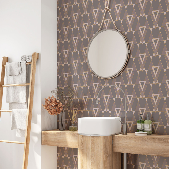 Bathroom Self Adhesive - Geometric pattern