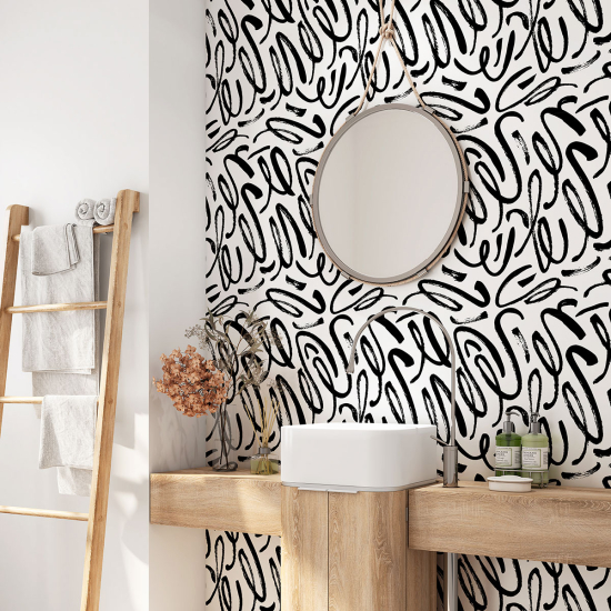 Bathroom Self Adhesive - Graphic Pattern