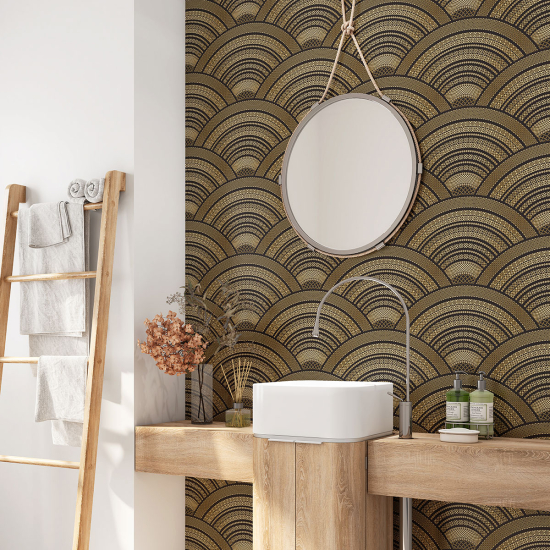 Bathroom Self Adhesive - Oriental Pattern