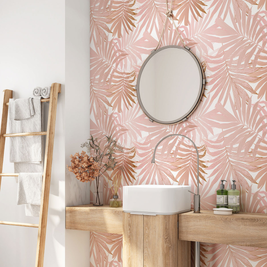 Bathroom Self Adhesive - Tropical Leaves