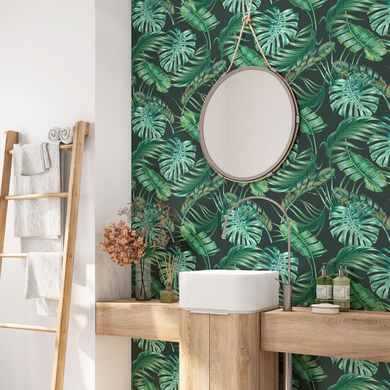 Bathroom Self Adhesive - Tropical Leaves