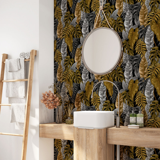 Bathroom Self Adhesive - Tropical Leaves