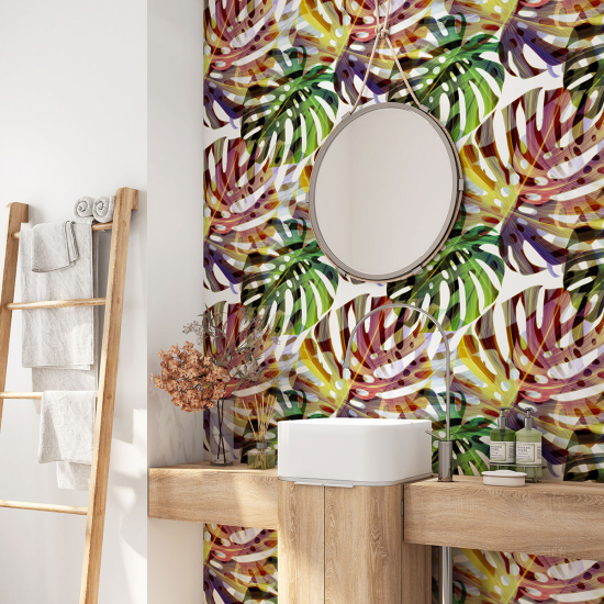 Bathroom Self Adhesive - Tropical Leaves