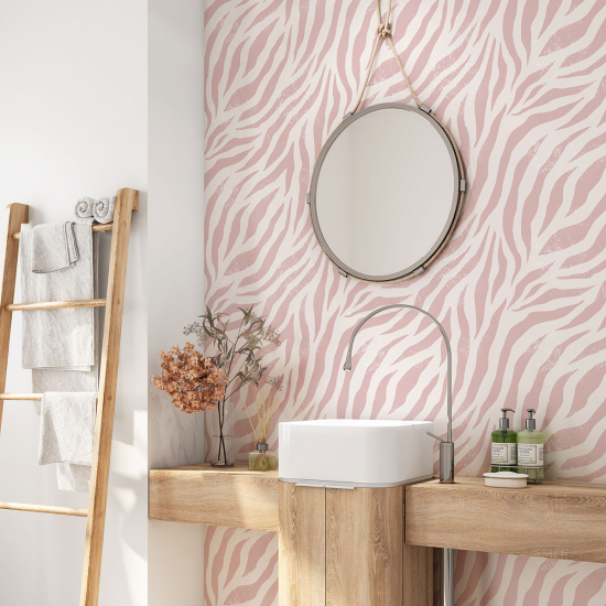 Bathroom Self Adhesive - Zebra Pattern