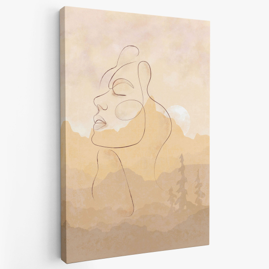 Canvas Print - Abstract Face