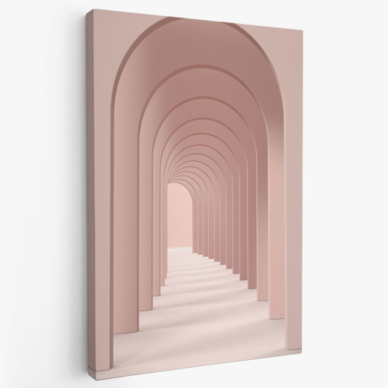 Canvas Print - Arched corridor