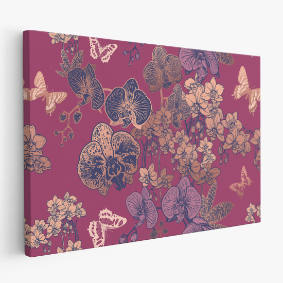 Canvas Print - Butterfly flowers