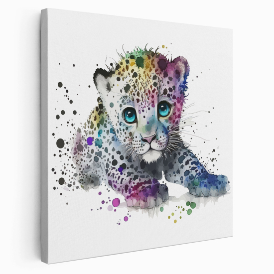 Canvas Print for Kids - Baby Leopard