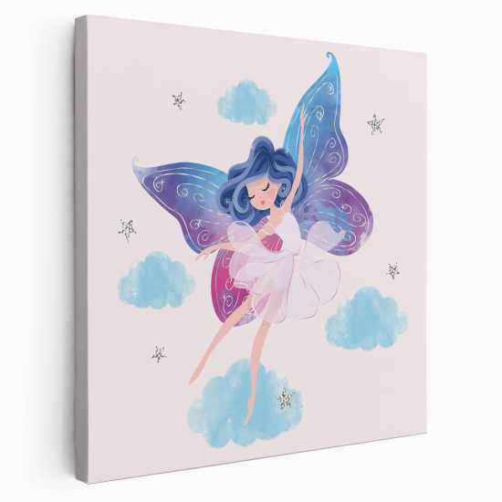 Canvas Print for Kids - Fairy Butterflies