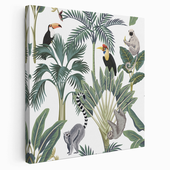 Canvas Print for Kids - Jungle animals