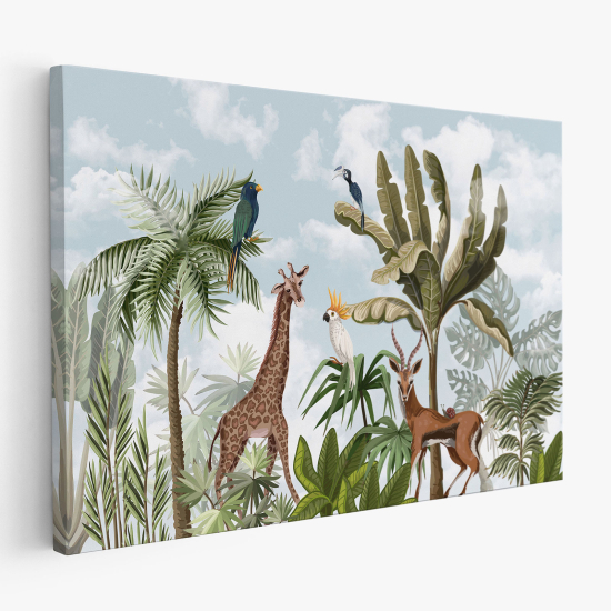 Canvas Print for Kids - Jungle Animals