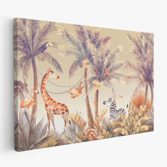 Canvas Print for Kids - Jungle Animals