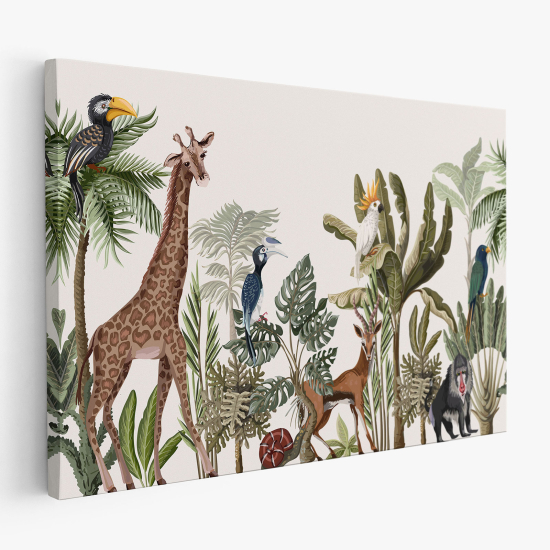 Canvas Print for Kids - Jungle Animals