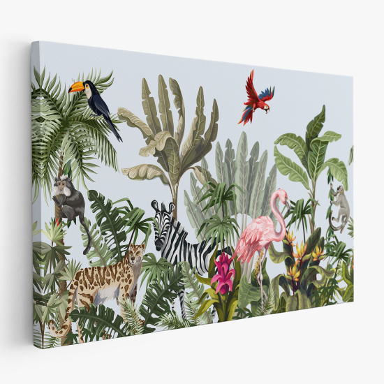 Canvas Print for Kids - Jungle Animals