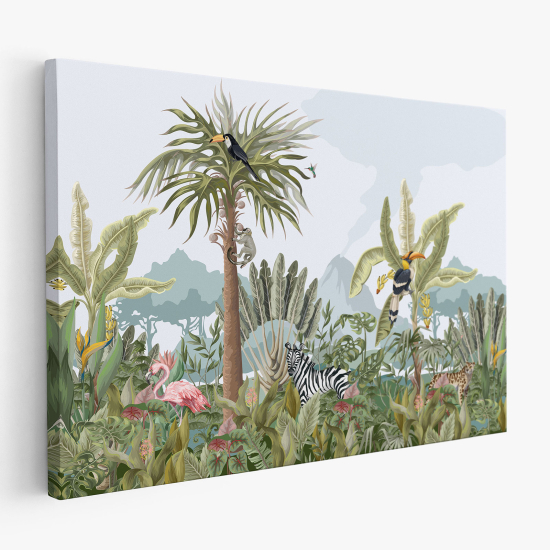 Canvas Print for Kids - Jungle Animals