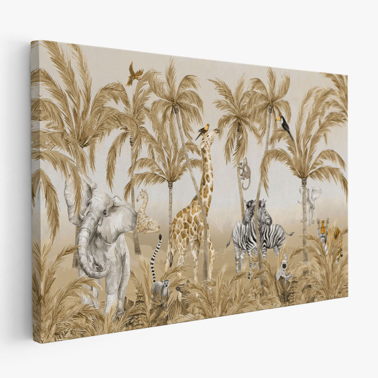 Canvas Print for Kids - Jungle Animals