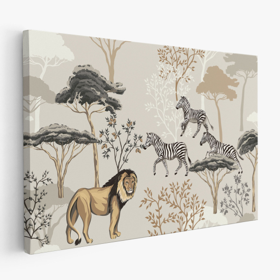 Canvas Print for Kids - Jungle Animals