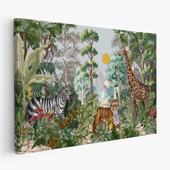 Canvas Print for Kids - Jungle animals