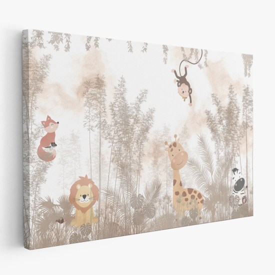 Canvas Print for Kids - Jungle Animals